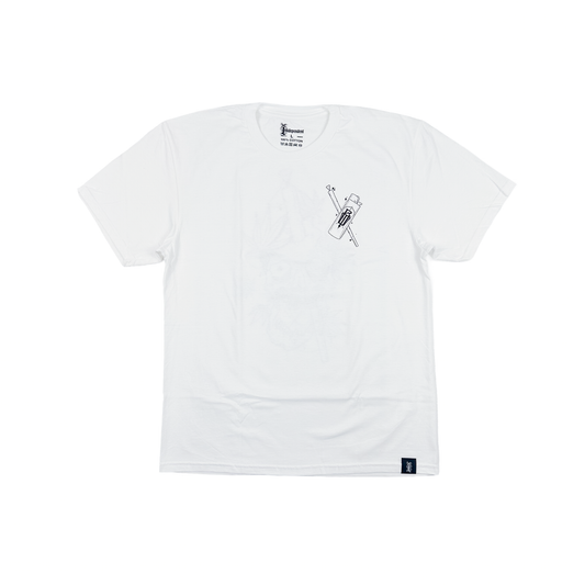 420 - WHITE TEE